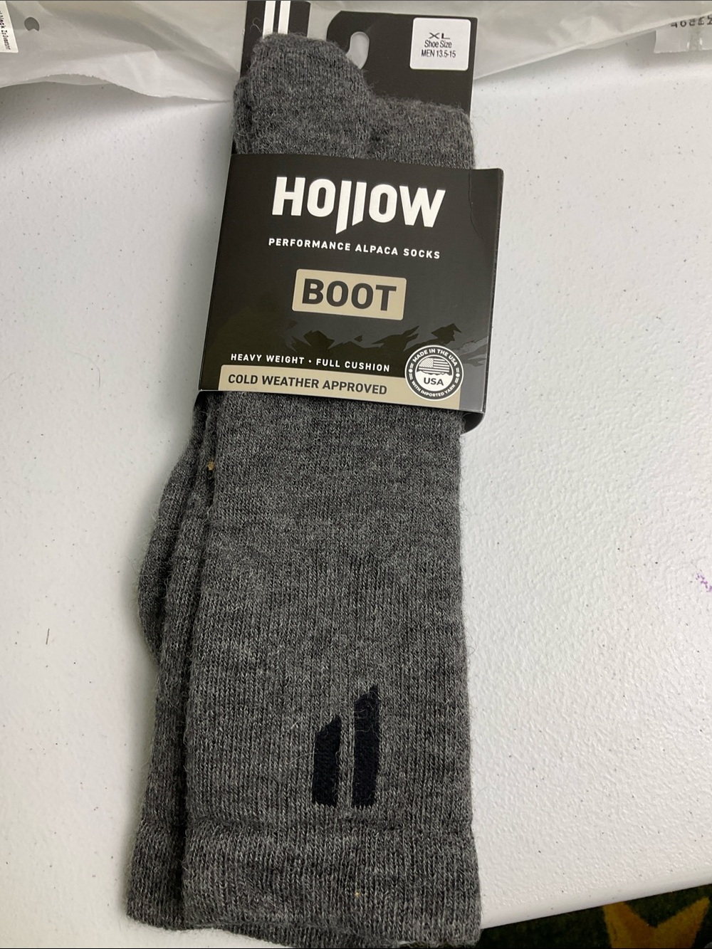 Hollow GrayBoot Performance Alpaca Socks